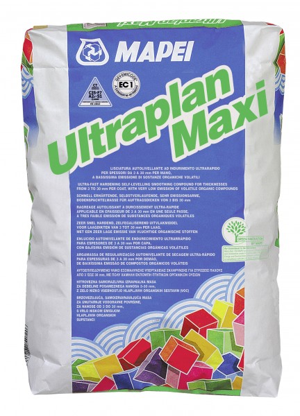 Mapei Ultraplan Maxi grau 25 kg selbstverlaufende Bodenspachtelmasse 3-40mm